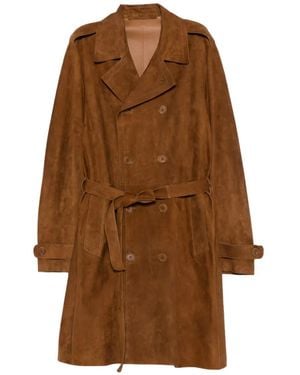 Salvatore Santoro Belted Double-Breasted Coat - Brown
