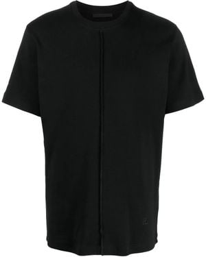 Helmut Lang Logo-Embroidered Cotton T-Shirt - Black