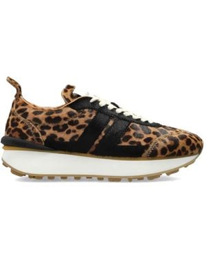 Lanvin Animal-Print Sneakers - White