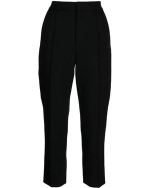Dice Kayek Pressed-Crease Straight-Leg Trousers - Black
