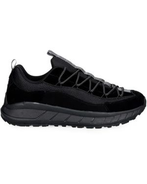 Napapijri Logo-Tape Lace-Up Trainers - Black