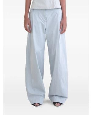 Belle Anna Pantaloni Bolinas Con Pieghe - Blu