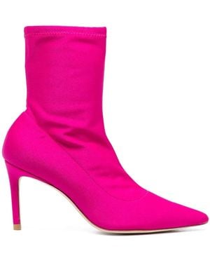 Stuart Weitzman 90Mm Sock-Style Boots - Pink