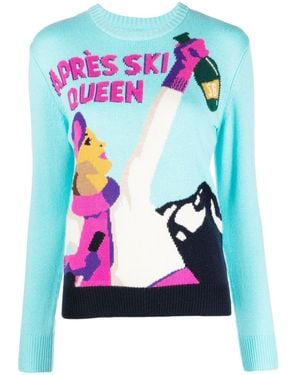 MC2 Saint Barth Aprés Ski Queen Intarsia-knit Jumper - Black