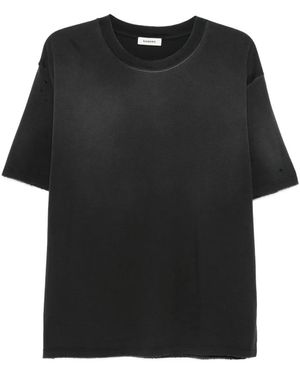 Sandro コットン Tシャツ - ブラック