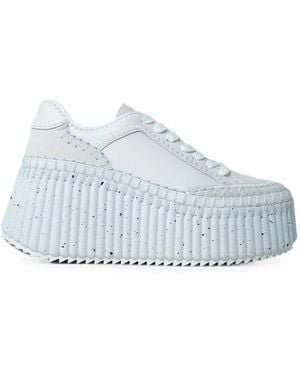 Chloé Nama Plateau-Sneakers - Blau