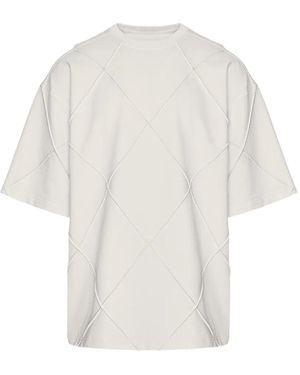 Hamza Diamond Oversized T-Shirt - White