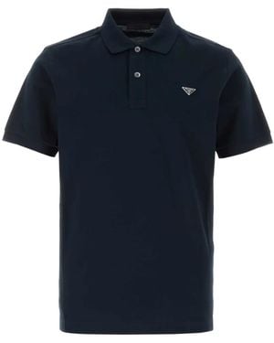 Prada Polo À Manches Courtes - Bleu