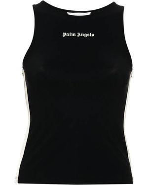 Palm Angels Training Track Tank Top - Black
