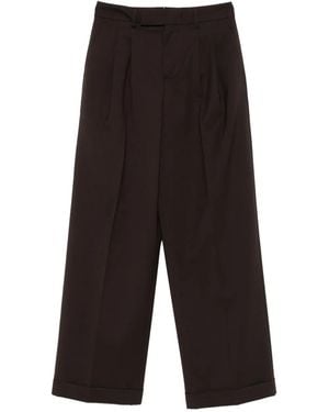 Briglia 1949 Pleated Turn-Up Trousers - Grey