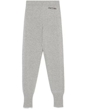 Twinset Logo-Embroidered Track Pants - Gray
