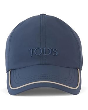 Tod's Piping Baseball Cap - Blue