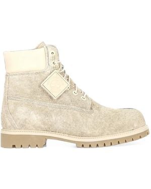 Timberland Heritage Waterproof Panelled Boots - Natural