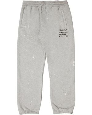 DOMREBEL Staff Paint-Splatter Joggers - Grey