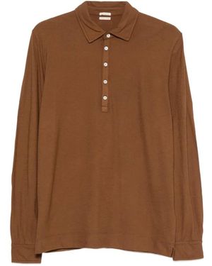 Massimo Alba Raya Long-Sleeves Polo Shirt - Brown