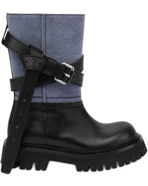 Moschino Bikerlaarzen Met Gespbandje - Zwart