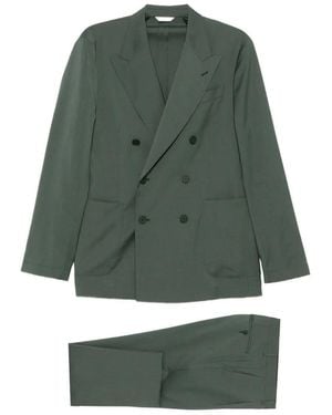 Manuel Ritz Double-Breasted Blazer - Green