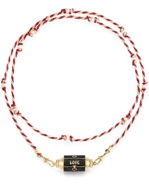 Marie Lichtenberg Love Is Blind Diamond And Ruby Necklace - Metallic