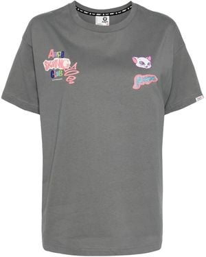 Aape By A Bathing Ape T-Shirt Mit Logo-Print - Grau