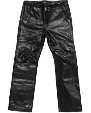 Enfants Riches Deprimes Buckle Panelled Trousers - Grey