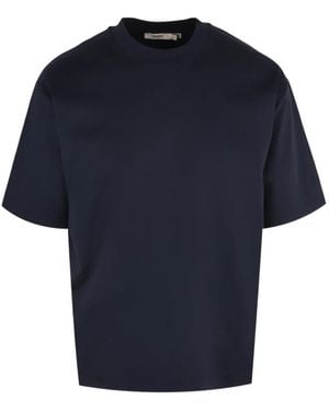PANGAIA Interlock-Detail Oversized T-Shirt - Blue
