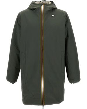 K-Way Jacobst Warm リバーシブル パデッドコート - グリーン