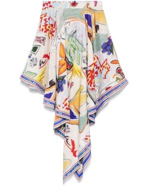 ALÉMAIS La Charrasca Midi Skirt - White