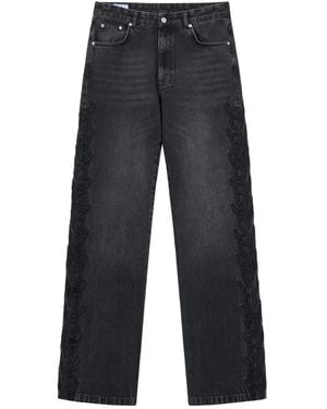 ROUGH Vaqueros rectos de talle alto - Azul