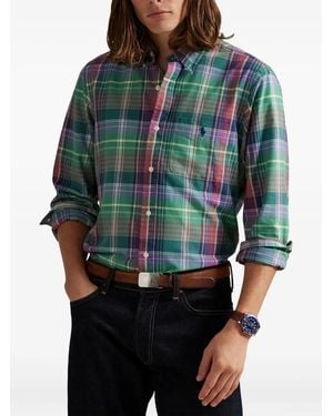Polo Ralph Lauren Plaid-Pattern Shirt - Green