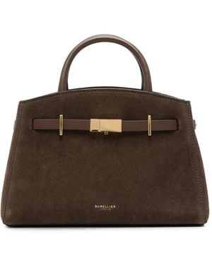 DeMellier Small Hudson Top-Handle Tote Bag - Brown