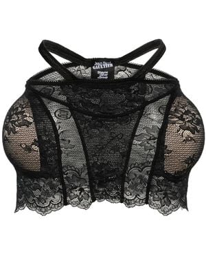 Jean Paul Gaultier X Shayne Oliver Lace Shapewear Skirt - Black