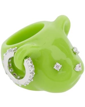 YVMIN Bear-Head Ring - Green