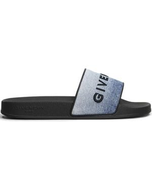 Givenchy Sandales À Logo Brodé - Blanc