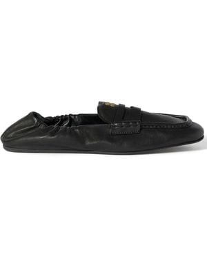 Miu Miu Mocasines acolchados - Negro
