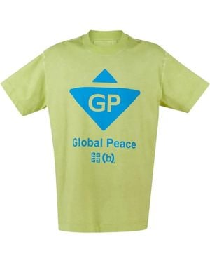 Givenchy Global Peace Tシャツ - グリーン