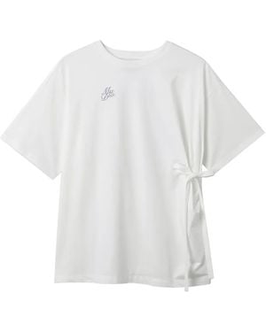Musium Div. Tie Side Graphic T-Shirt - White