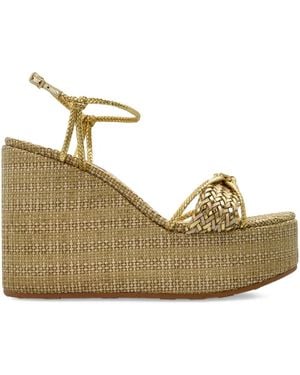 Casadei プラットフォーム サンダル - ナチュラル
