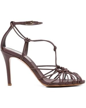 forte_forte Knotted Buckle-Fastening Sandals - White