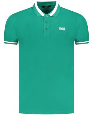 Roberto Cavalli Logo-Embroidered Polo Shirt - Vert