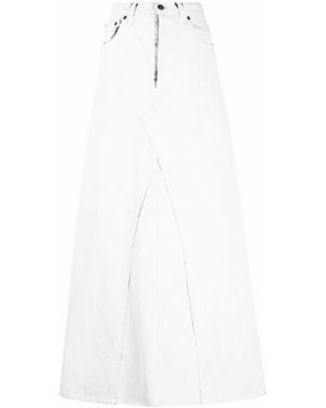 Maison Margiela メゾン・マルジェラ ハイウエスト デニムスカート - ホワイト