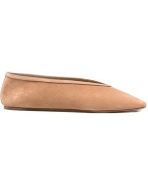 Le Monde Beryl Pointed-Toe Suede Court Shoes - Natural