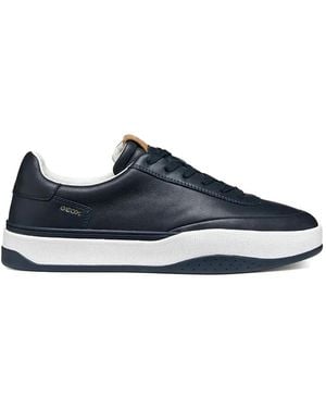 Geox Dynamia Lace-Up Platform Trainers - Blue
