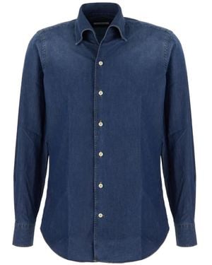 Alessandro Gherardi Washed Denim Shirt - Blue