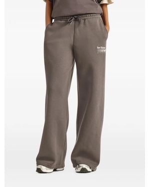 New Balance Pantalones De Chándal Trackside Fleece - Marrón