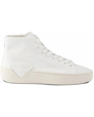 Prada Court High-Top-Sneakers - Weiß
