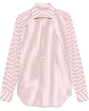 Kiton Candy-Striped Shirt - Pink