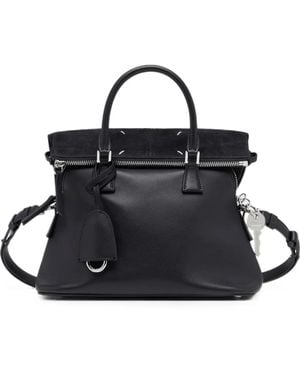 Maison Margiela 5Ac Leather Tote Bag - Black