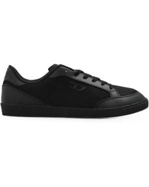 DIESEL S-D-Leo Paneled Mesh Sneakers - Black