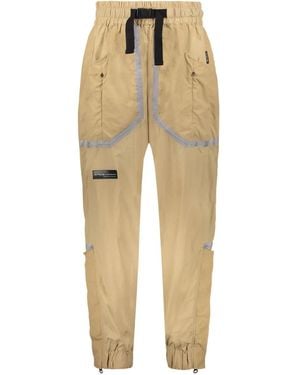 ISO.POETISM Contrasting-Trim Track Pants - Natural
