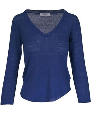 Majestic Filatures リネン Tシャツ - ブルー